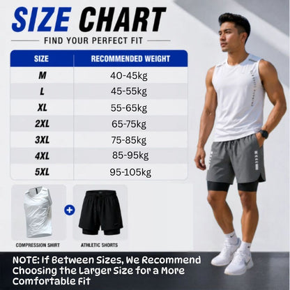 BIBISWIM Resort Sleeveless Men's Swim Vest Set