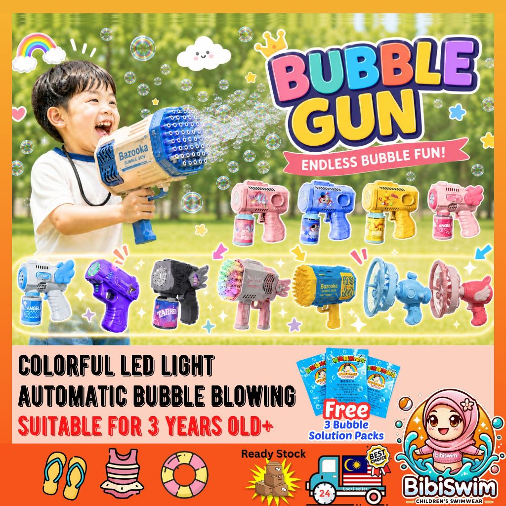 BIBISWIM Automatic Bubble Blaster with LED Lights