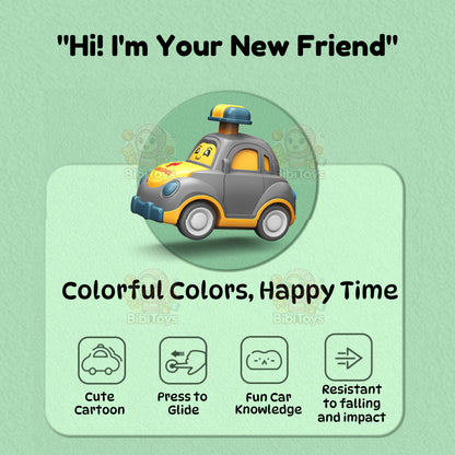 BIBISWIM Press & Go Toddler Cars