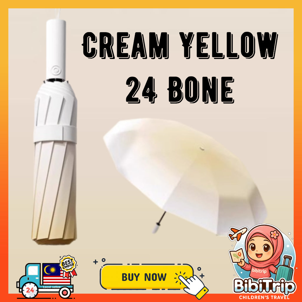 BIBISWIM 6-Rib Mini Pocket Sun Rain Umbrella