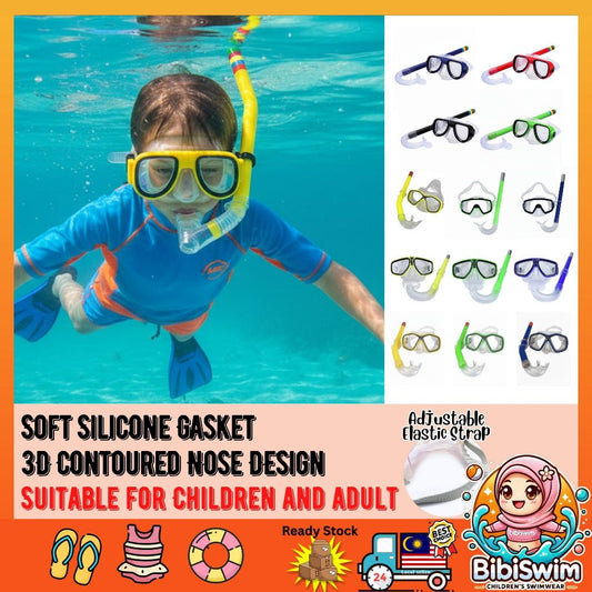 BIBISWIM Anti-Fog Leakproof Snorkel Set