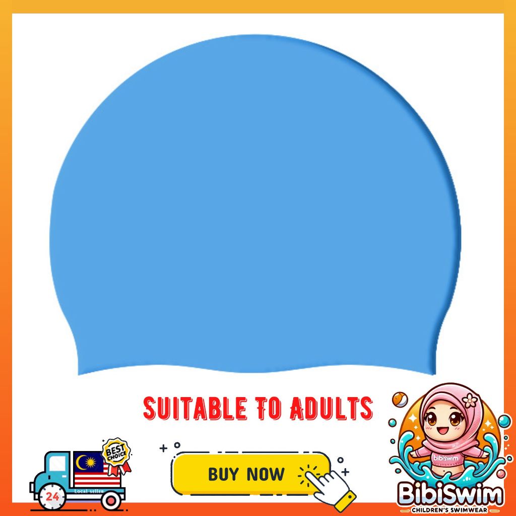 BIBISWIM EarGuard Swim Cap 20 Colors