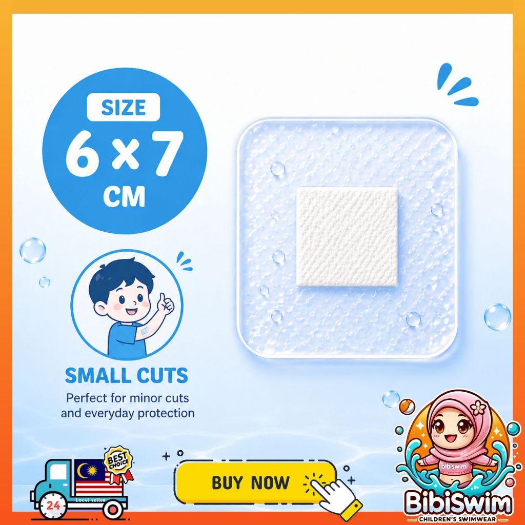 BIBISWIM Ocean Shield Waterproof Transparent Plasters
