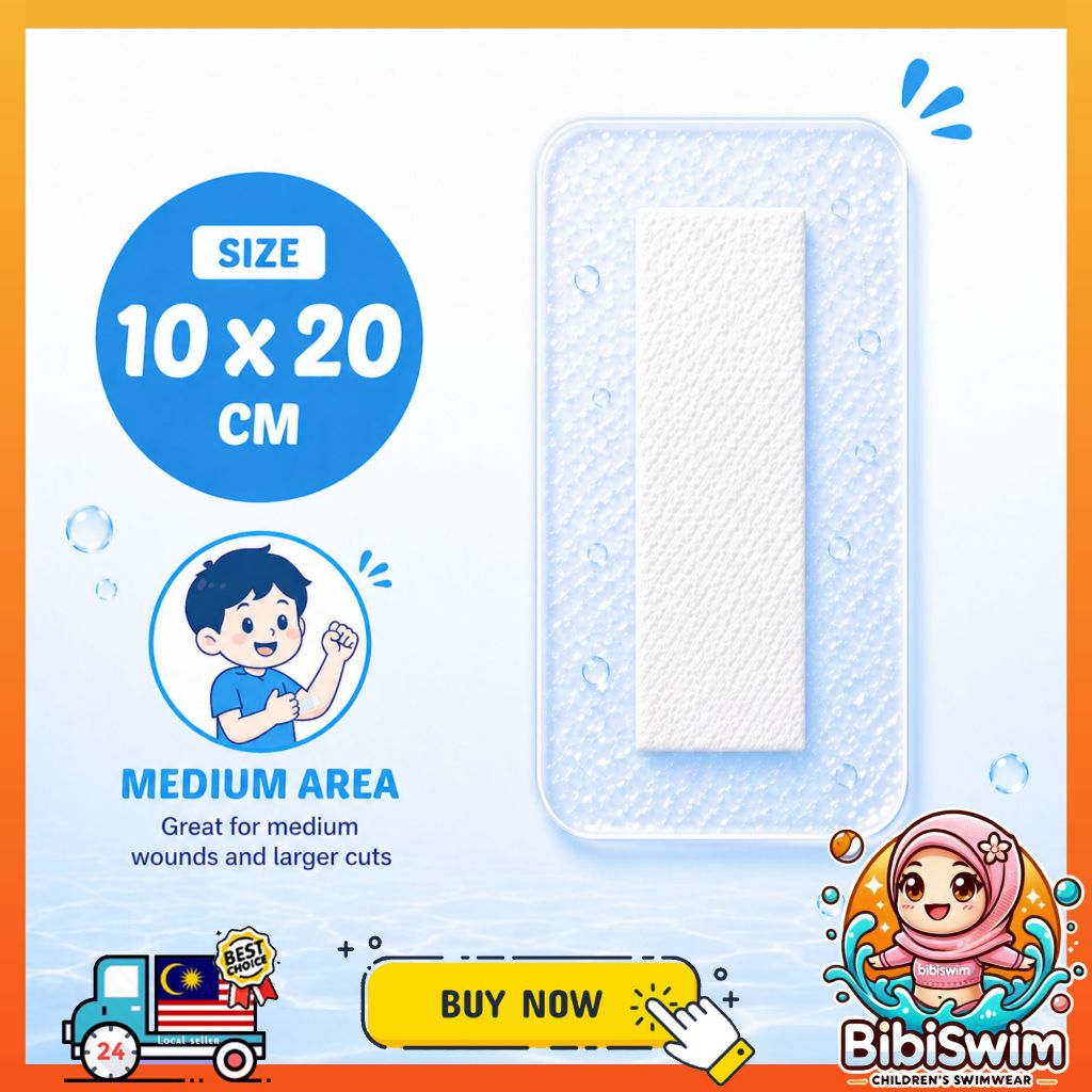 BIBISWIM Ocean Shield Waterproof Transparent Plasters