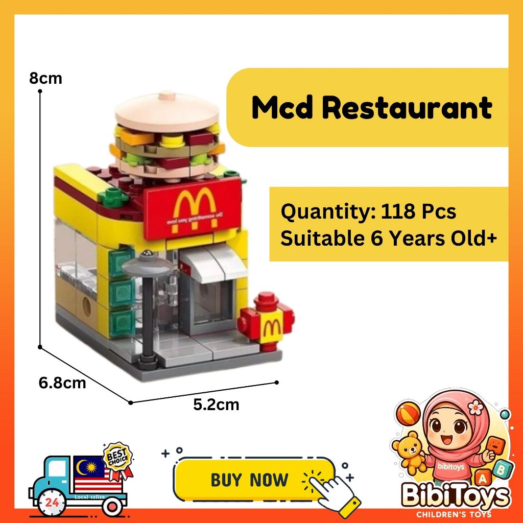 BIBISWIM STEM Street Shop Building Blocks