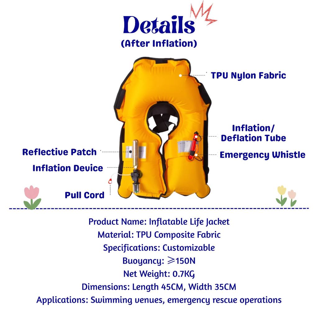 BIBISWIM AutoInflate Swim Vest