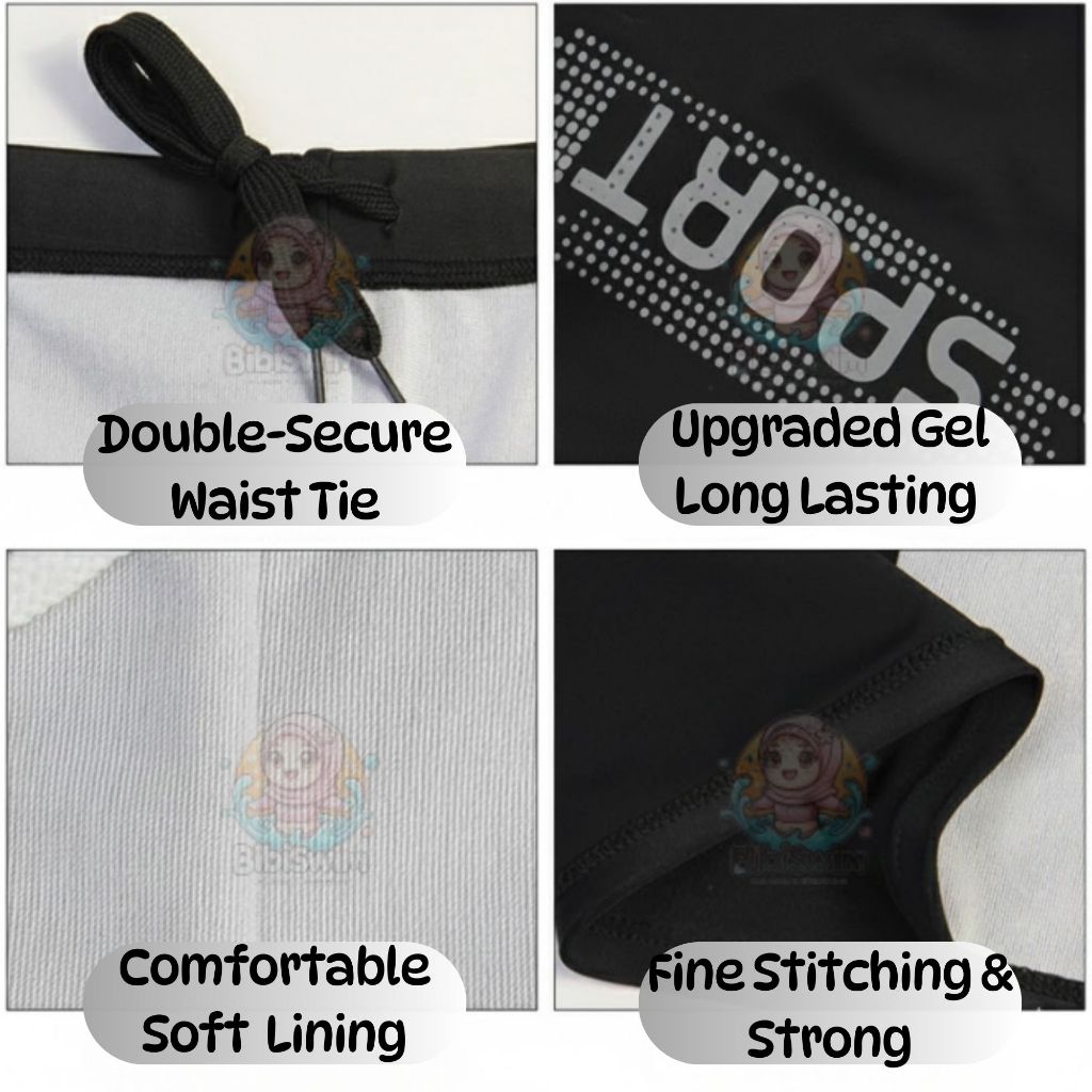 BIBISWIM Plus Size Swim Shorts