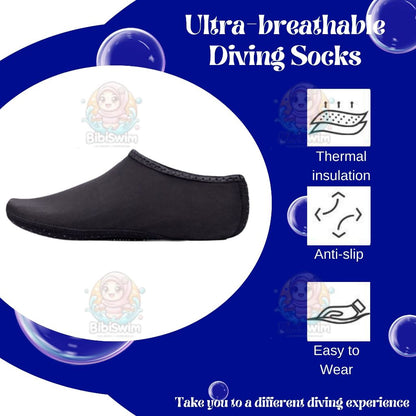 BIBISWIM Seaside Kids Anti-Slip Swim & Beach Socks