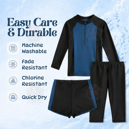 BIBISWIM Ocean Wave Kids Long Pant Swimwear Set