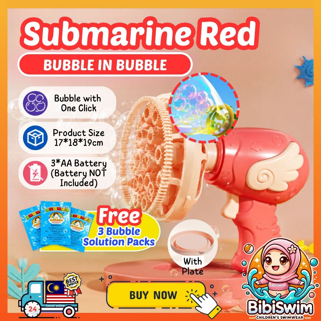 BIBISWIM Automatic Bubble Blaster with LED Lights