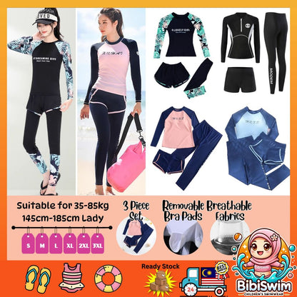 BIBISWIM Modest 3-Piece Swim Set