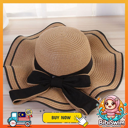 BIBISWIM Embroidered Foldable Sun Hat