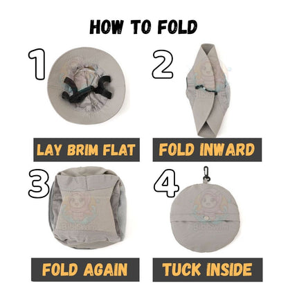 BIBISWIM UPF50+ Windproof Quick-Dry Bucket Hat