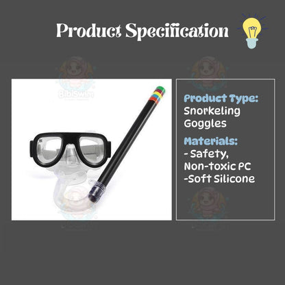 BIBISWIM Anti-Fog Leakproof Snorkel Set