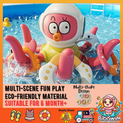 BIBISWIM Octopus Ring Toss Bath Toy