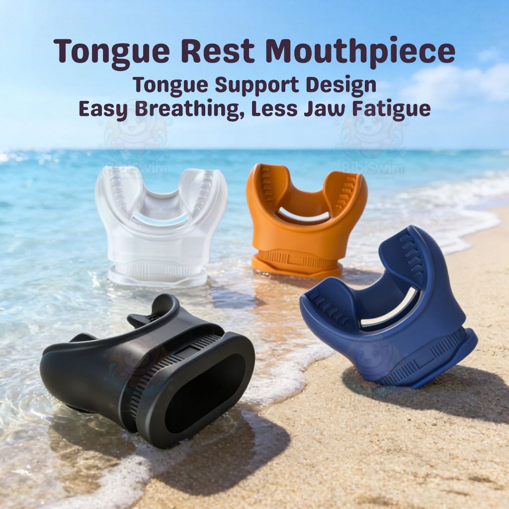 BIBISWIM Ocean Silicone Diving Snorkel Mouthpiece