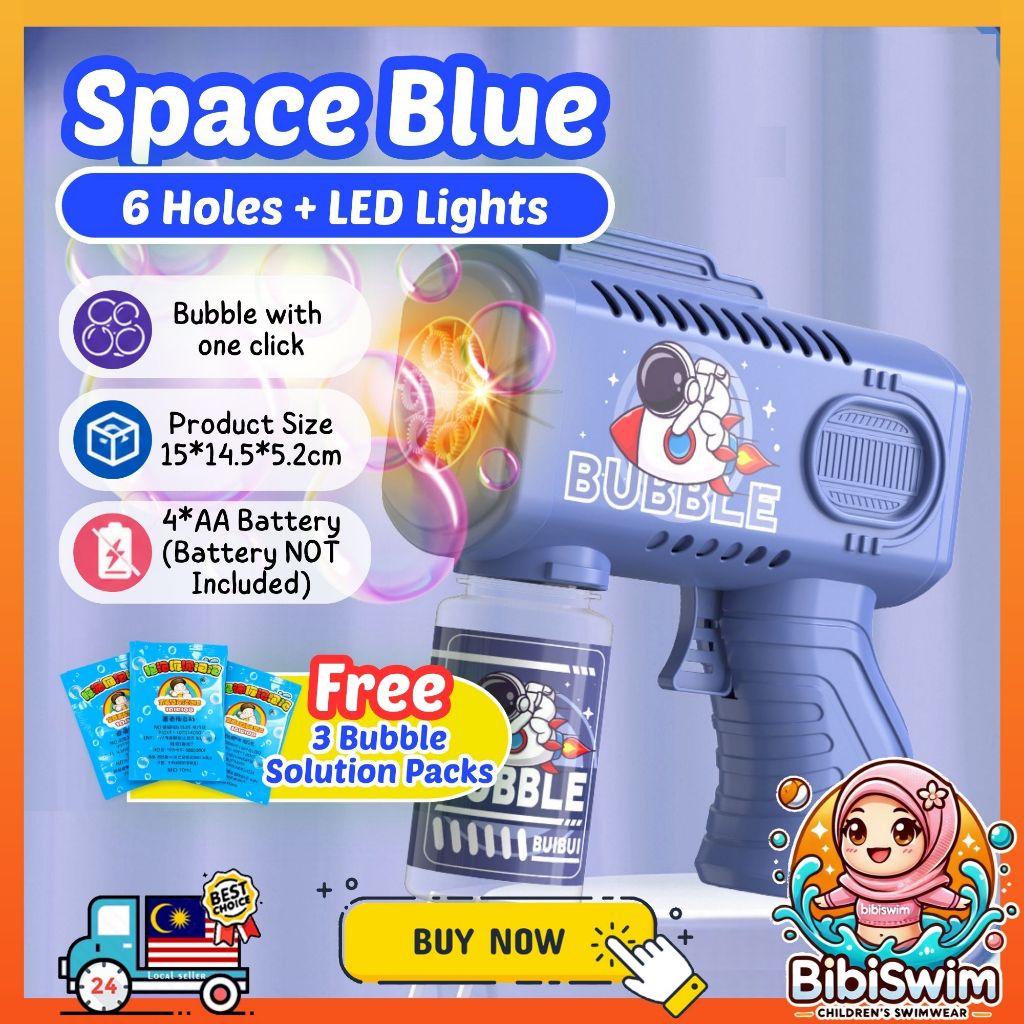 BIBISWIM Automatic Bubble Blaster with LED Lights