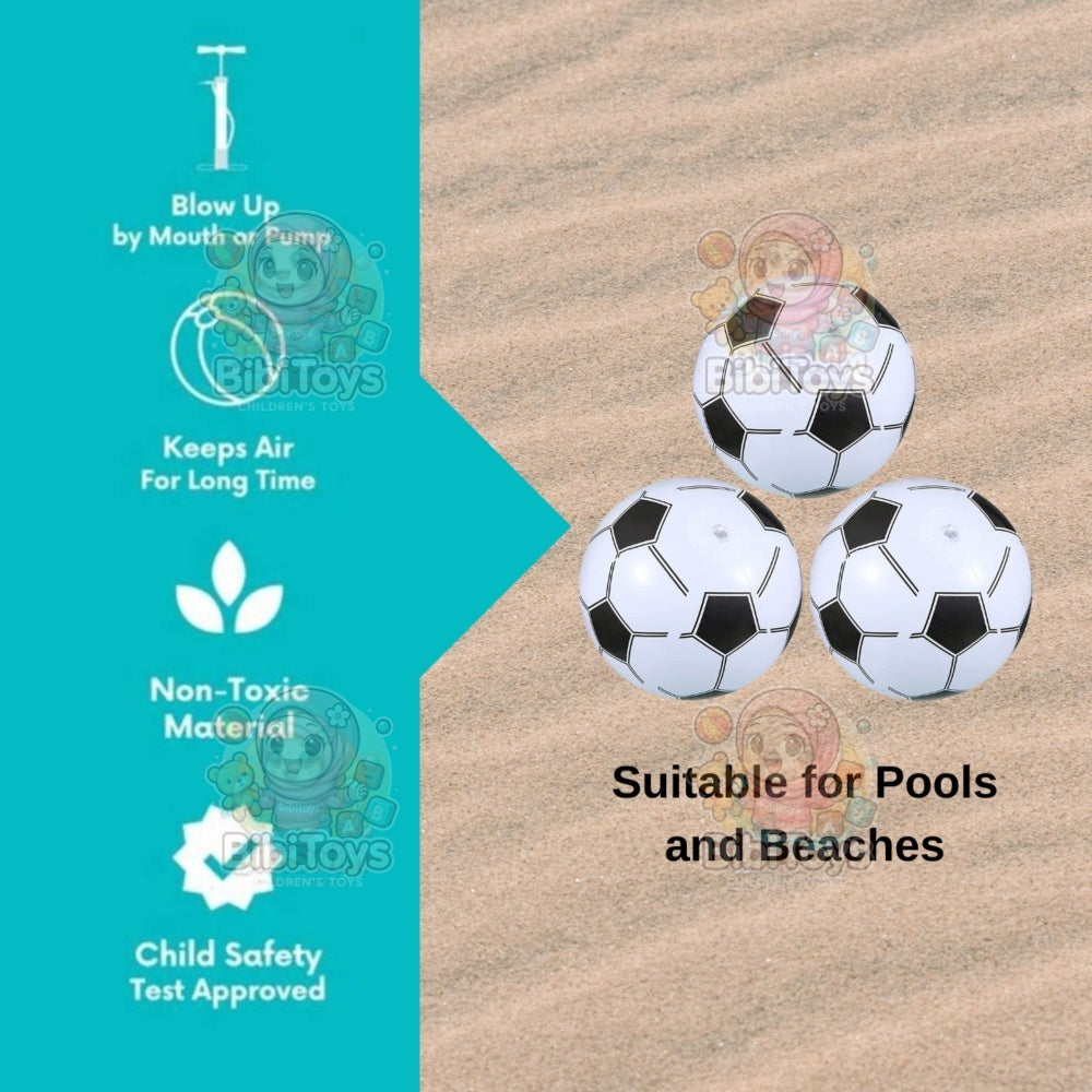 BIBISWIM Kids Inflatable Beach Ball Set