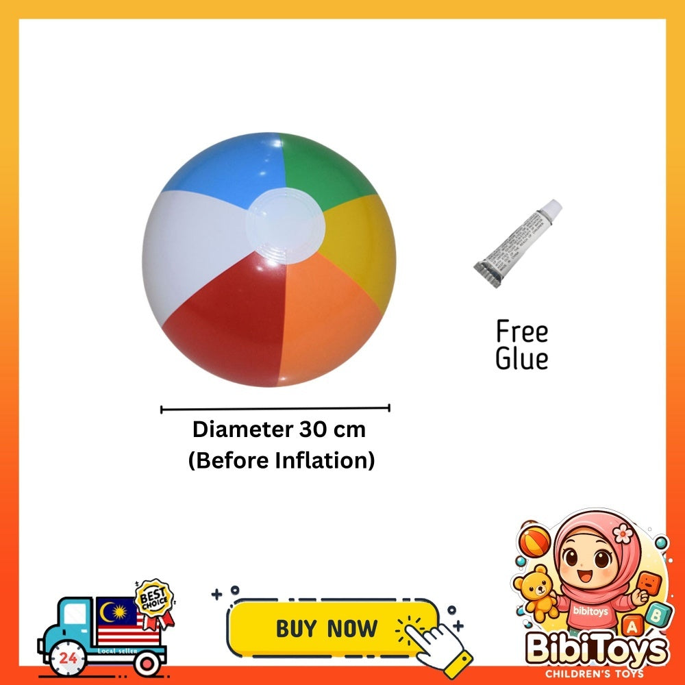 BIBISWIM Kids Inflatable Beach Ball Set