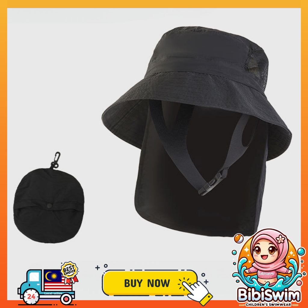 BIBISWIM UPF50+ Windproof Quick-Dry Bucket Hat