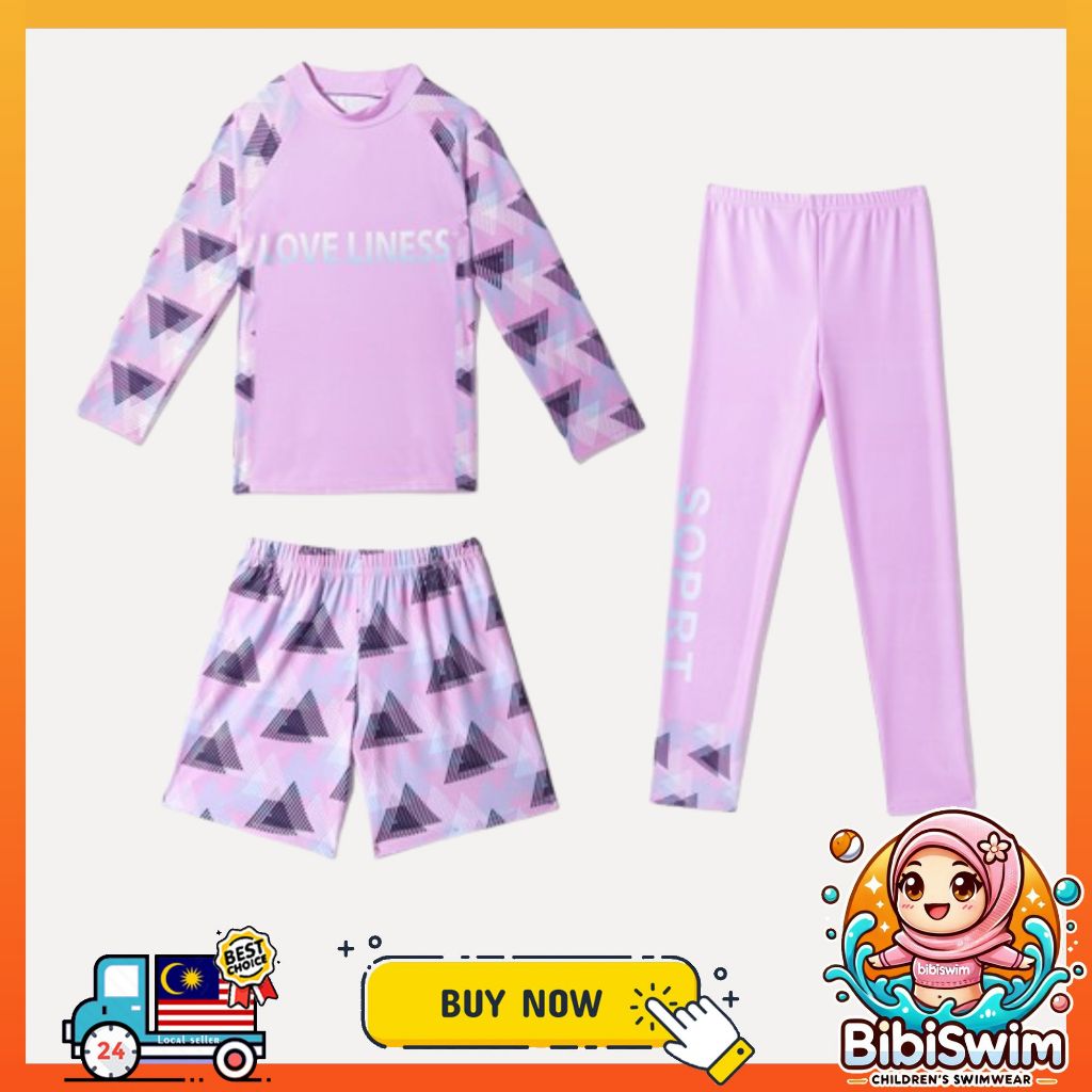 BIBISWIM UPF 50 Kids 3Pc Swim Set