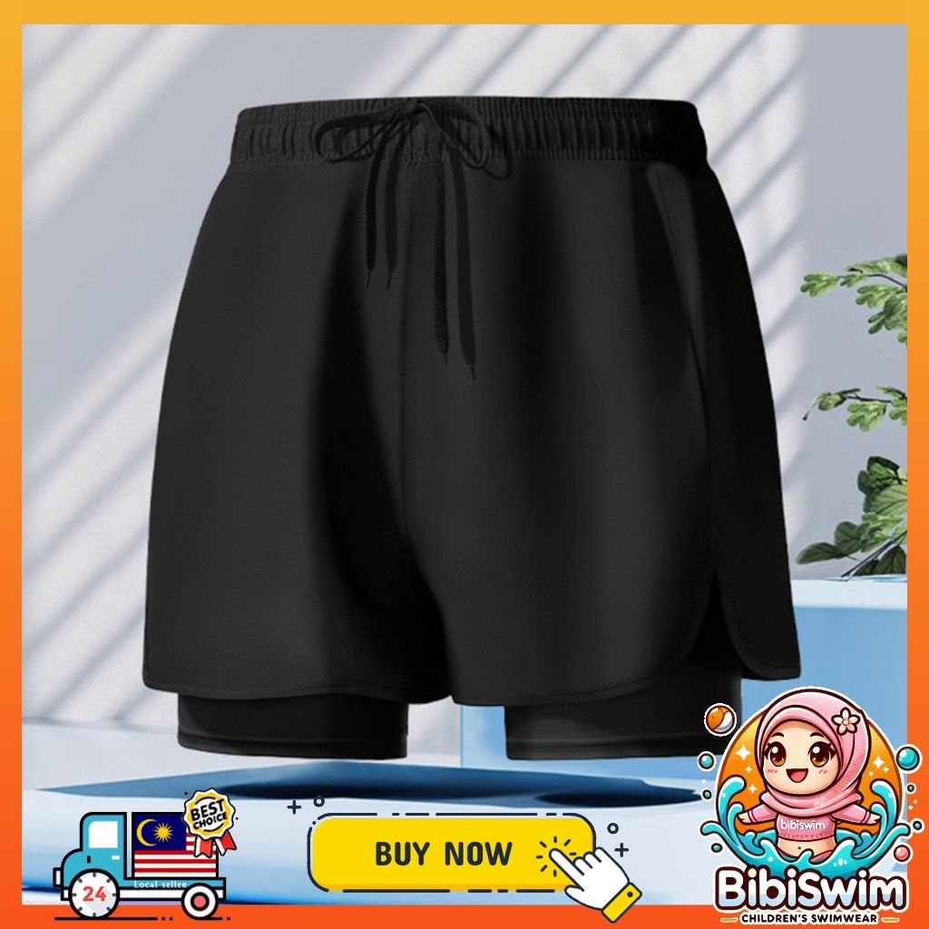 BIBISWIM Plus Size Swim Shorts