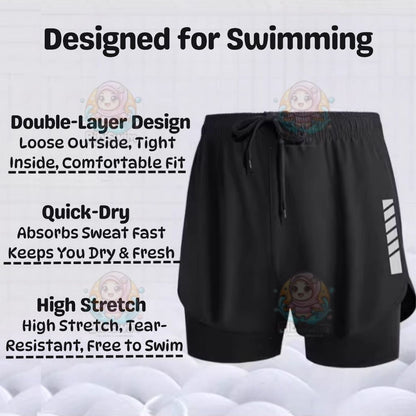 BIBISWIM Plus Size Swim Shorts