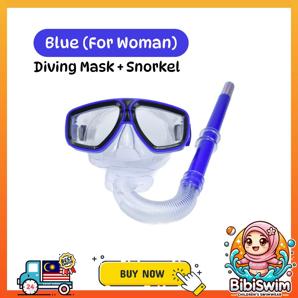 BIBISWIM Anti-Fog Leakproof Snorkel Set