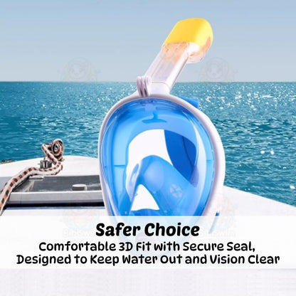 BIBISWIM Panoramic Anti-Fog Snorkel Mask