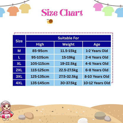 BIBISWIM Ocean Wave Kids Long Pant Swimwear Set