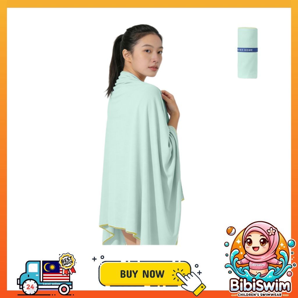 BIBISWIM Seaside Large Microfiber Beach & Gym Towel