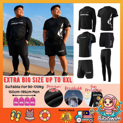 BIBISWIM Island Escape Men's Plus-Size Swimwear Set