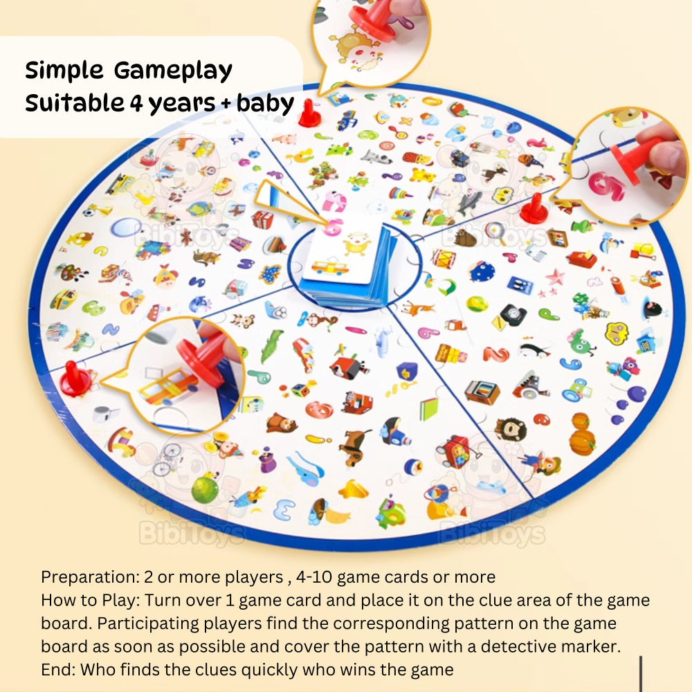 BIBISWIM Detective Memory Focus Game