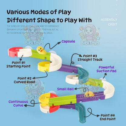 BIBISWIM Bath Ball Water Slide Track