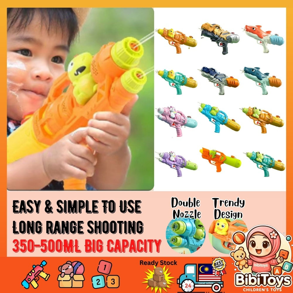 BIBISWIM Dual Nozzle Dino Water Blaster