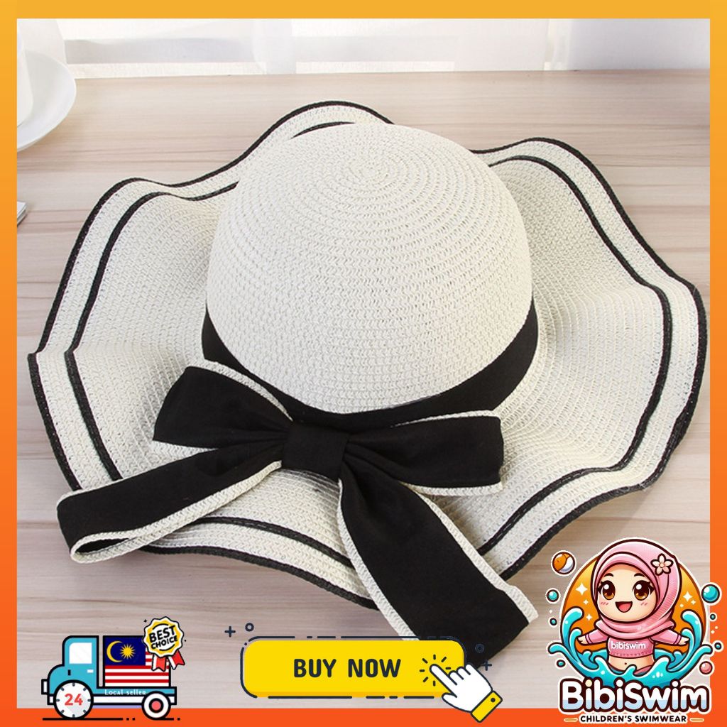 BIBISWIM Embroidered Foldable Sun Hat