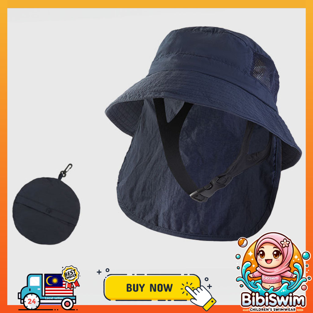 BIBISWIM UPF50+ Windproof Quick-Dry Bucket Hat