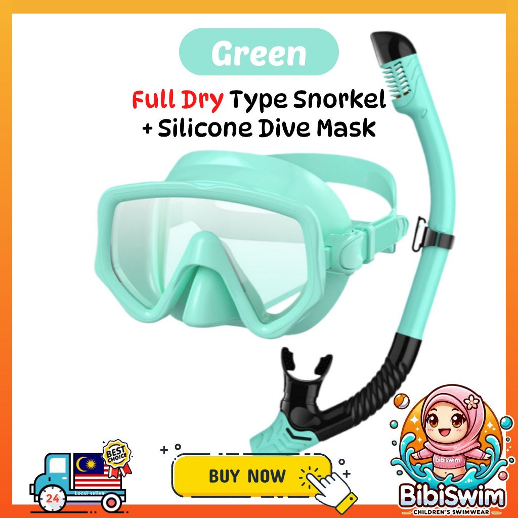 BIBISWIM 20 Color Snorkel Mask Set