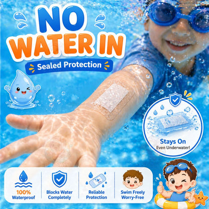 BIBISWIM Ocean Shield Waterproof Transparent Plasters