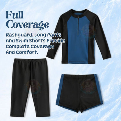 BIBISWIM Ocean Wave Kids Long Pant Swimwear Set
