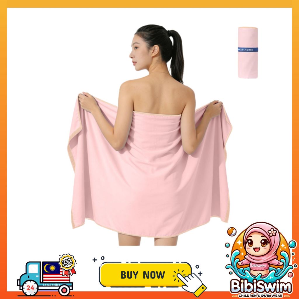 BIBISWIM Seaside Large Microfiber Beach & Gym Towel