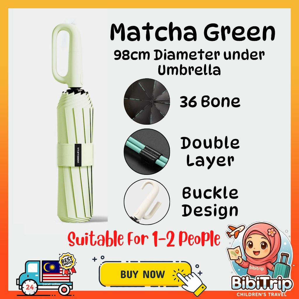 BIBISWIM Heavy Duty Auto UV Umbrella