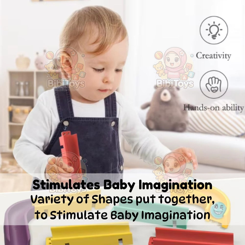 BIBISWIM Bath Ball Water Slide Track