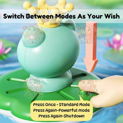 BIBISWIM Battery Operated Frog Spray Bath Toy