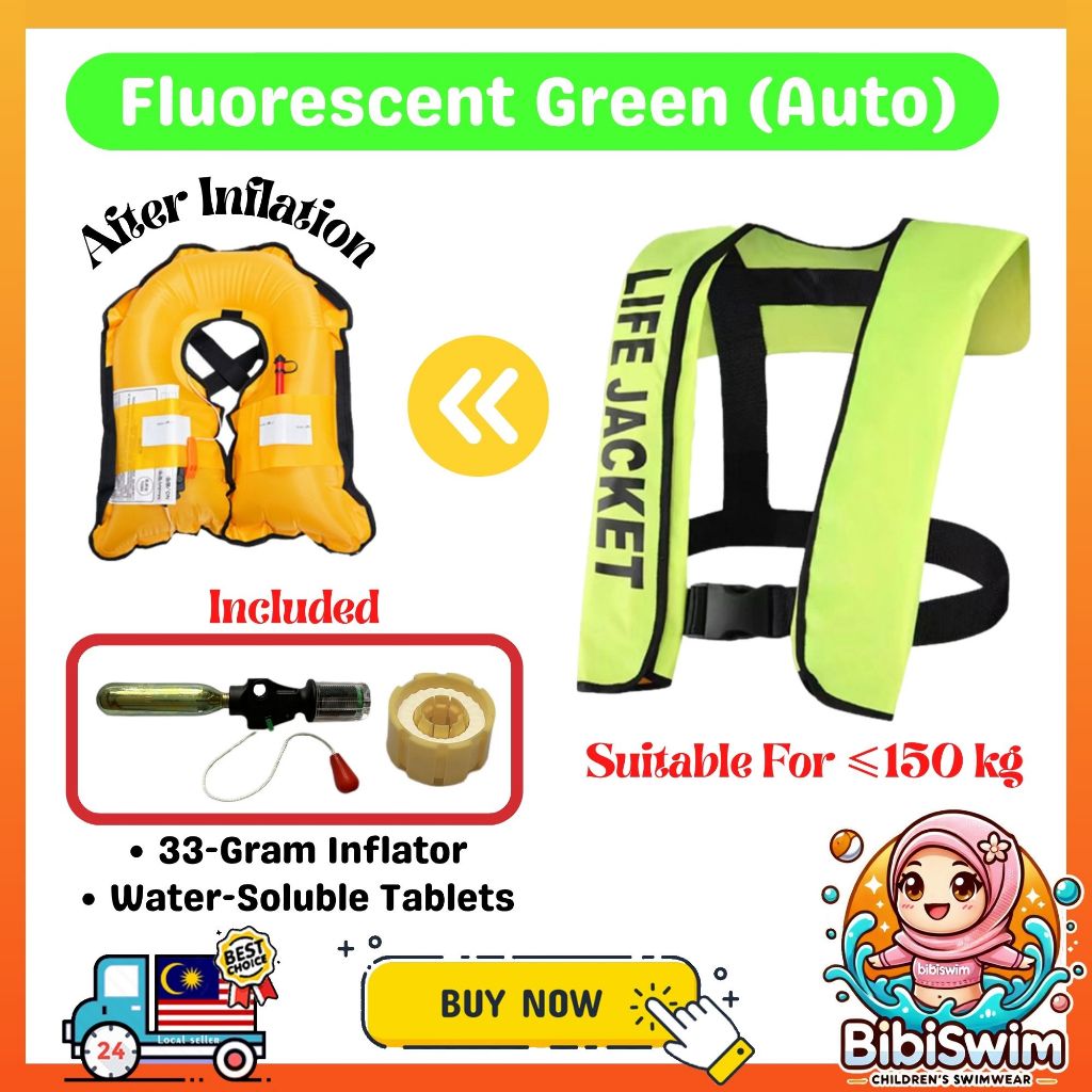 BIBISWIM AutoManual Inflatable Life Belt