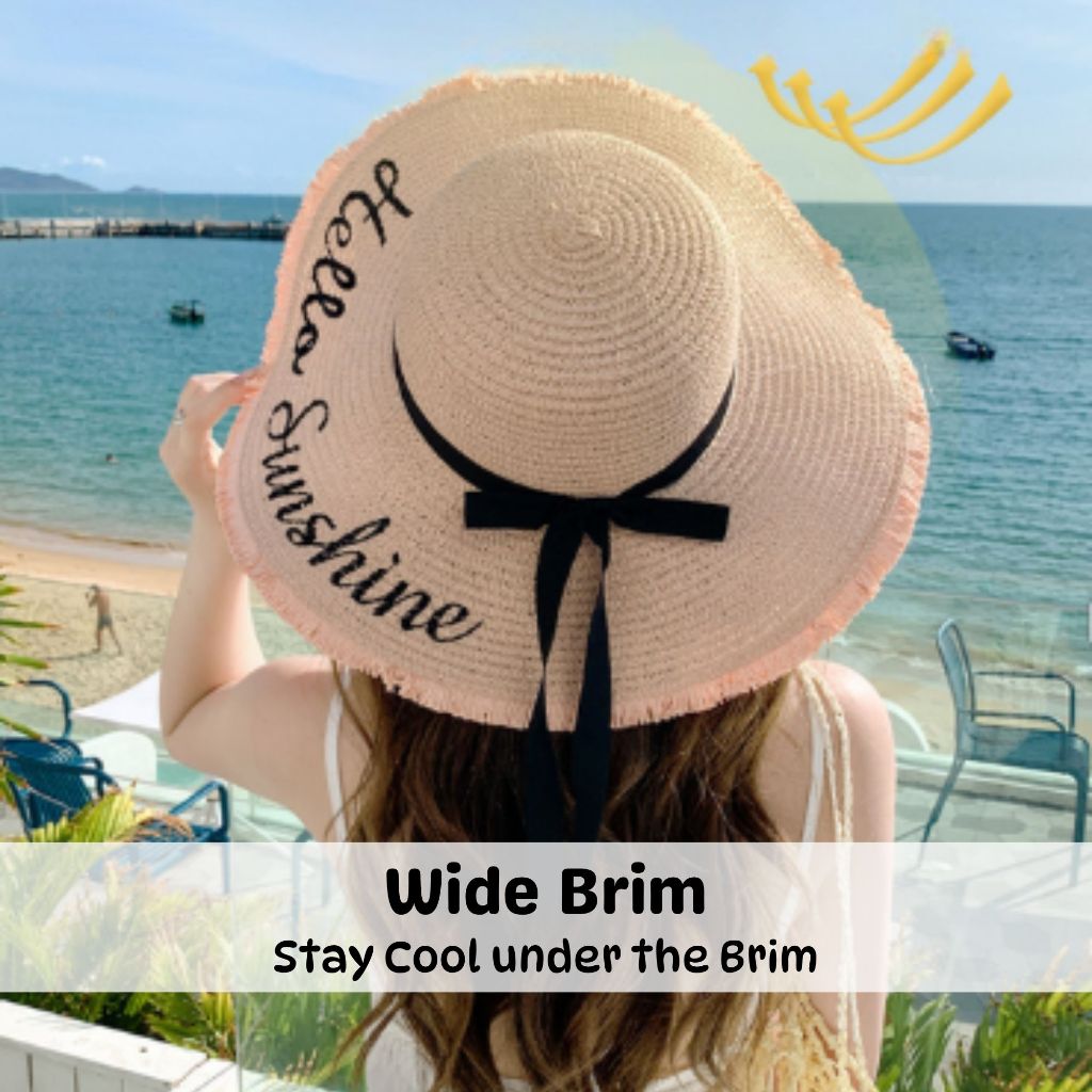 BIBISWIM Embroidered Foldable Sun Hat