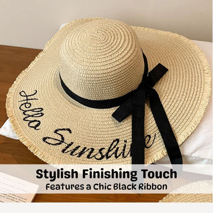 BIBISWIM Embroidered Foldable Sun Hat