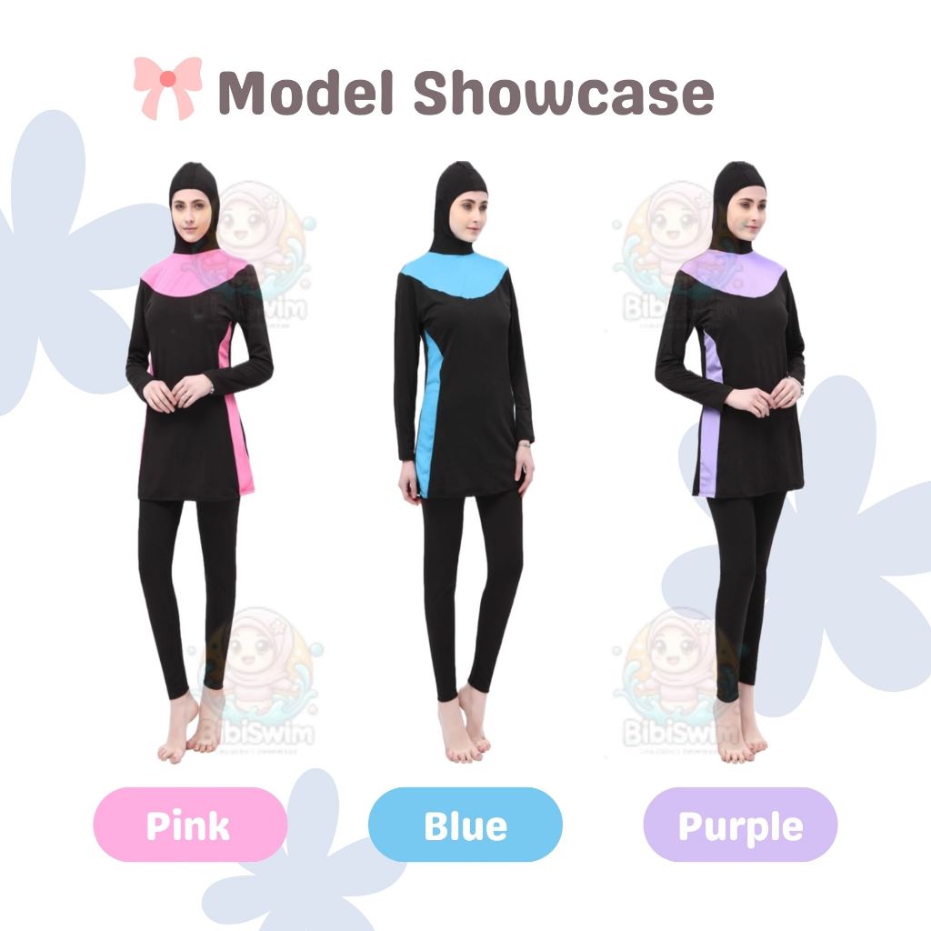 BIBISWIM Modest Plus Size Swim Set