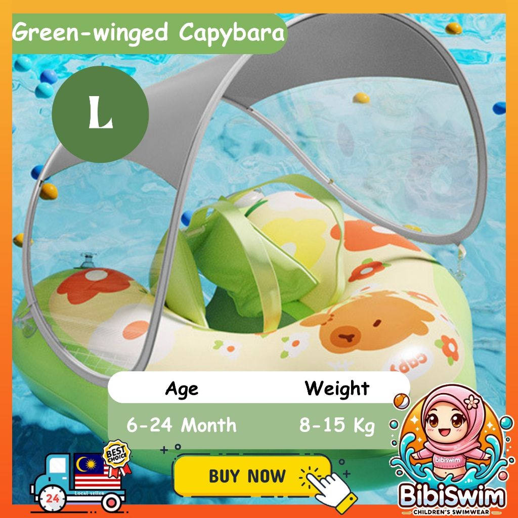 BIBISWIM Baby Swim Seat Canopy Float