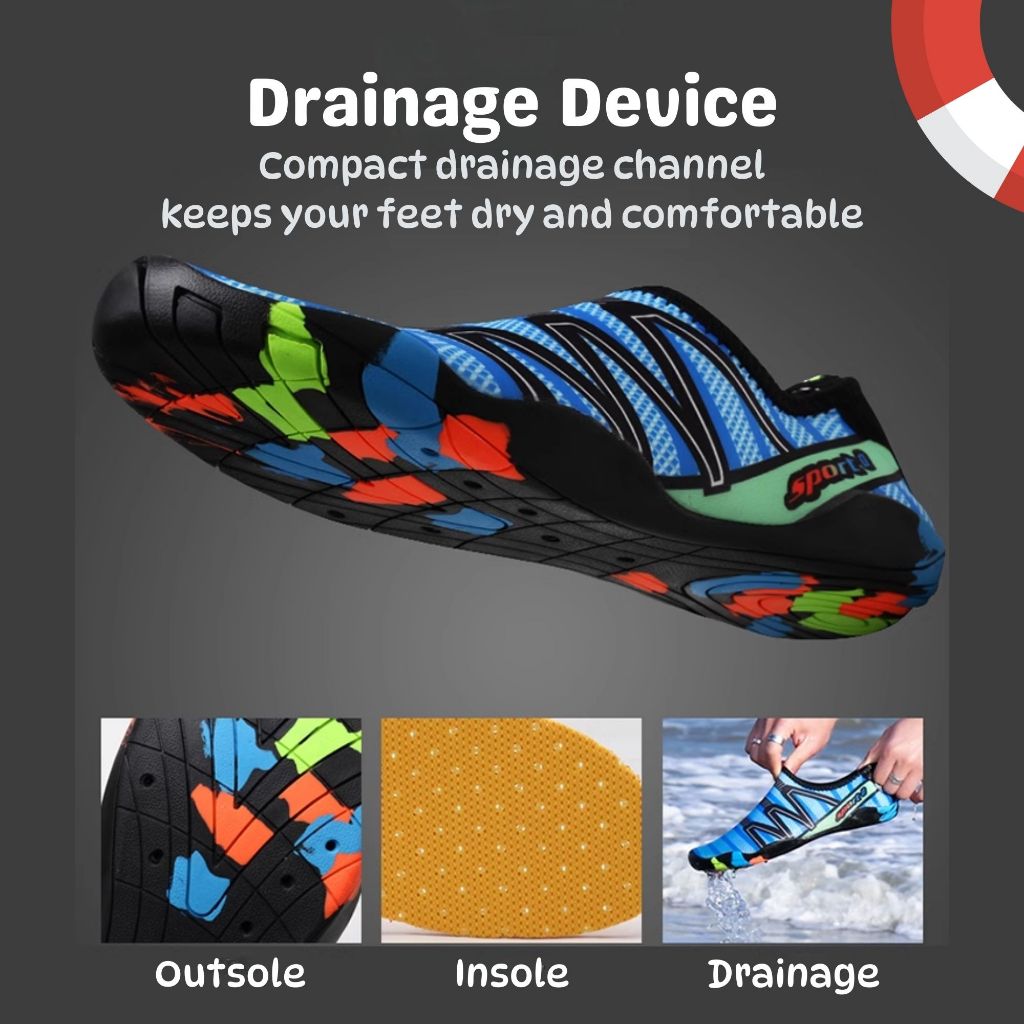 BIBISWIM AquaGrip Swim Shoes